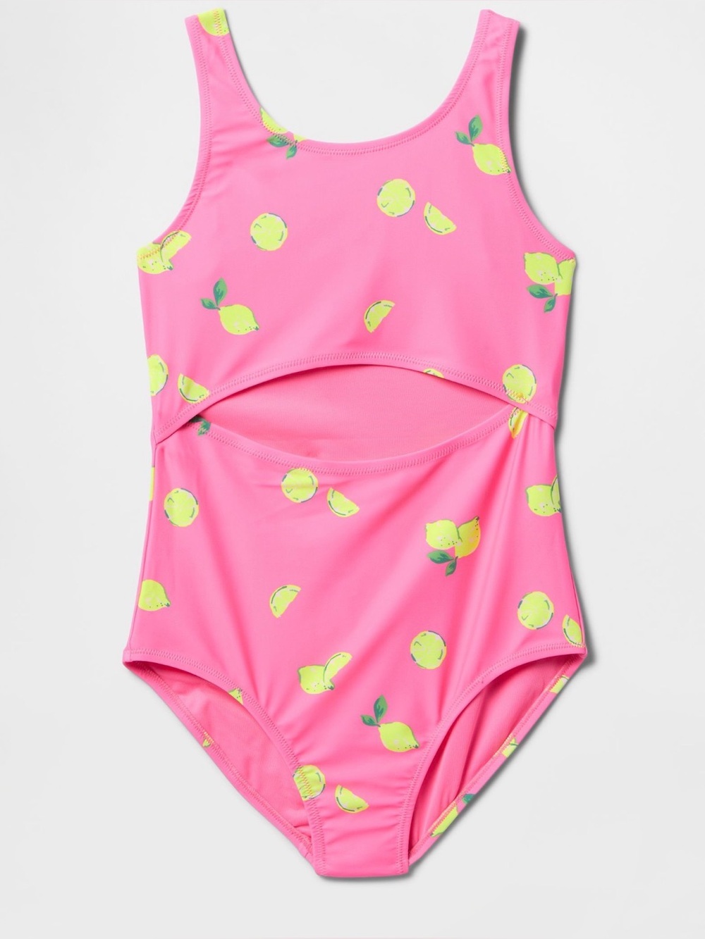 Gap kids pink lemon cutout swimsuit one piece. XXL